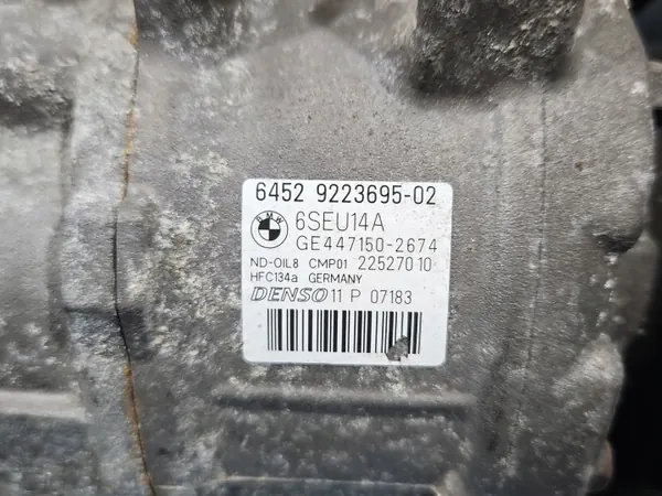 AC Compressor 9223695 447150-2674 BMW F30 2.0D image 4