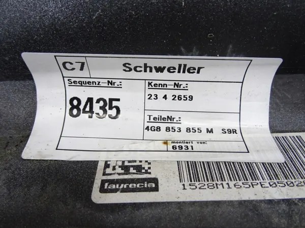 AUDI A7 C7 S-LINE umbral izquierdo 4G8853855M image 5