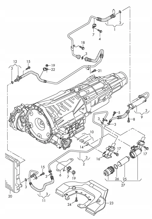 Audi OE 8K0317825AL Ölleitung - Gebrauchter Zustand image 7
