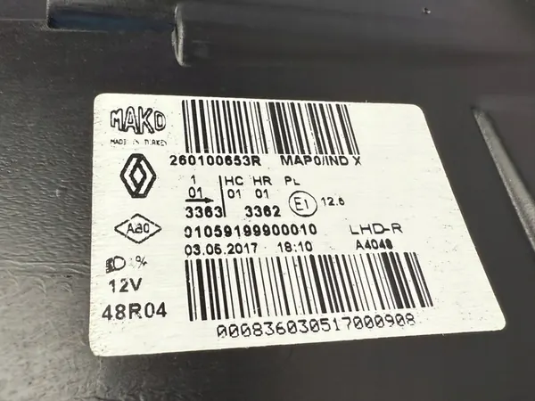 OIKEA AJOVALO RENAULT CLIO 4 LIFT 260100653R image 5