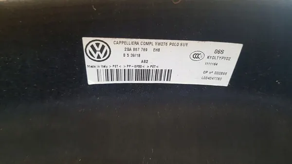 Prateleira de Porta-Malas Original VW T-Roc 2GA image 3