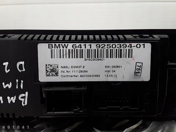 Module de Contrôle Climatique BMW 3 Series E90 E91 image 3