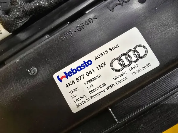 Audi e-tron Q8 kattoluukun runko OEM 4K4877041 image 9