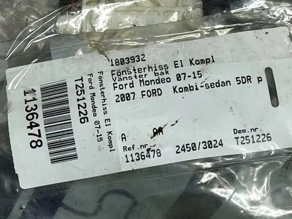 Ikkunanostomoottori Ford Mondeo MK IV 1803932 image 6