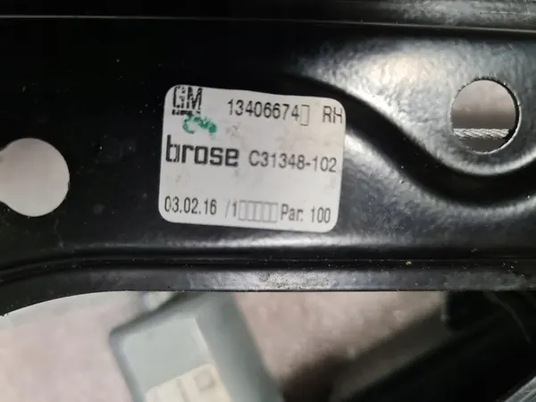 OPEL ASTRA K 2017-2021 Regulador de Janela Direito 13406674 image 2