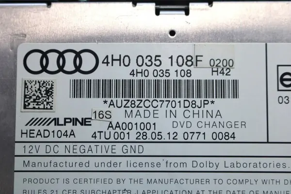 Changer DVD OEM 4H0035108F pour Audi A6 A7 A8 VW image 5
