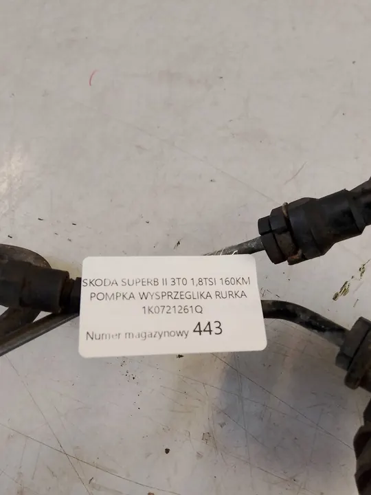 SKODA SUPERB II 3T0 Kopplingspump Rör 1K0721261Q image 6