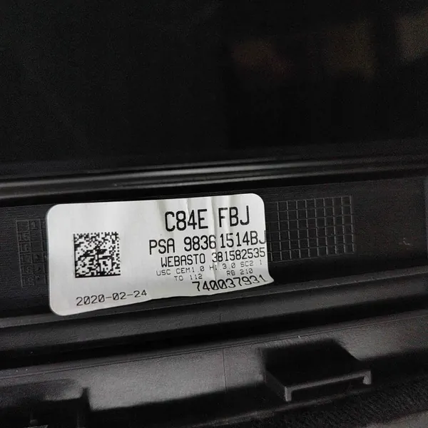 Techo solar OEM 381582535 para Citroën C5 Aircross 2020 image 5