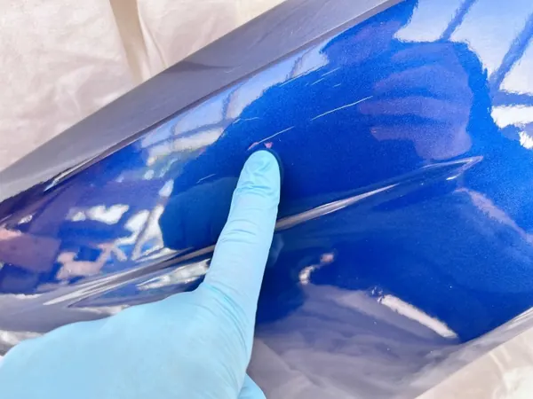 BMW E39 vasen etulokasuoja OEM LE MANS BLAU 381 image 7