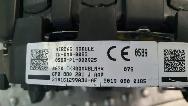 Kuljettajan turvatyyny OEM S26380537 Seat Ibiza V:lle image 8