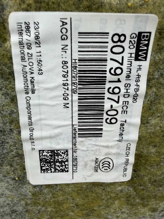 Teto BMW 3 G20 M-Package OEM 8079196 - Usado image 6