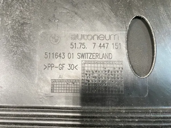 Underkroppssköld OEM 7447151 för BMW 3-serien image 6