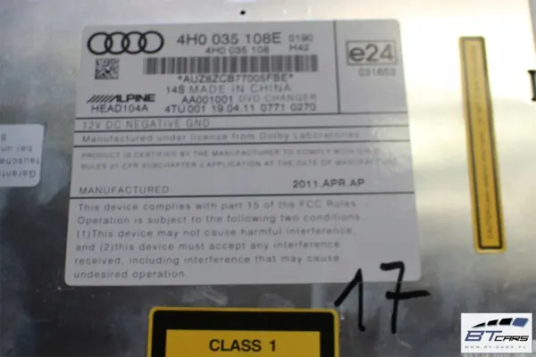 Changer DVD OEM 4H0035108E pour Audi A6 A7 A8 VW Touareg image 5