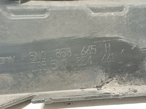 VW TIGUAN 1 I LIFT 11- GRIGLIA FENDINEBBIA SINISTRA ANTERIORE 5N0853665H image 6