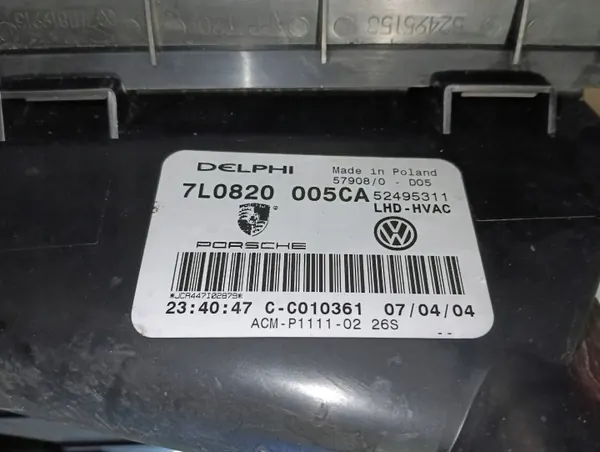 Caixa do Aquecedor Porsche OE OEM 7L0820005CA - Usado image 10