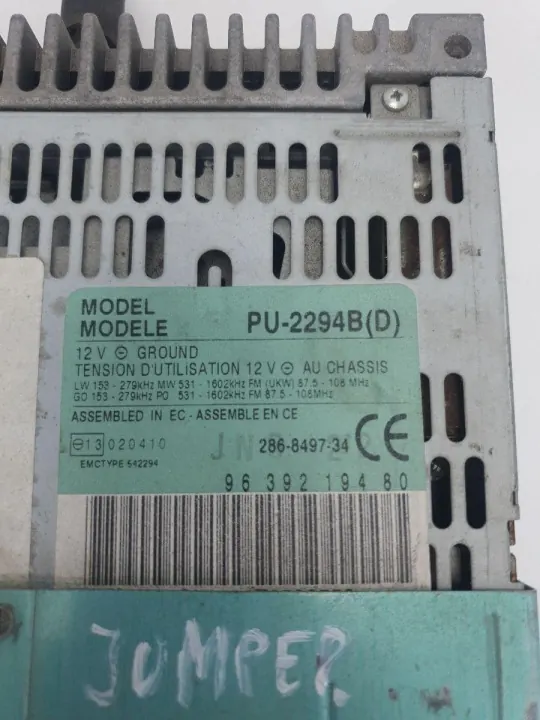 OEM 9639219480 Radio Viritin Fiat Ducato II:lle image 4
