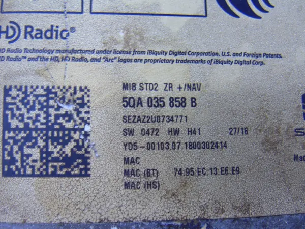 Módulo leitor SD OEM 5QA035858B para MMI image 3