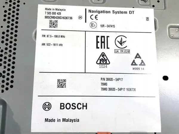 RADIO SUZUKI VITARA 39920-54P17 image 5