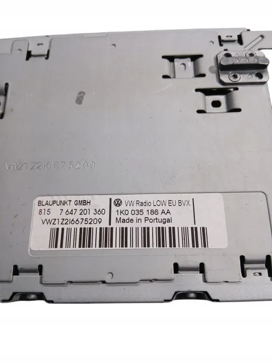 Radio CD OEM 1K0035186AA pour VW Passat B6 Lift image 3