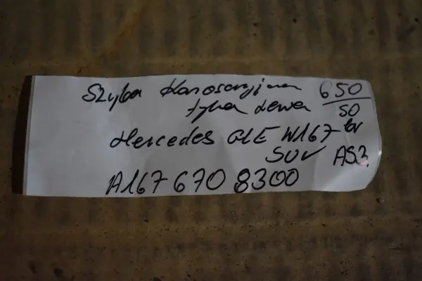 OEM A1676708300 Takakulma vasen kori-ikkuna Mercedes GLE image 4