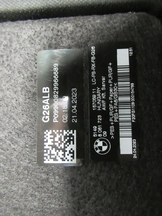 BMW G26 kofferbakplank OEM 8081723 - Gebruikt image 3