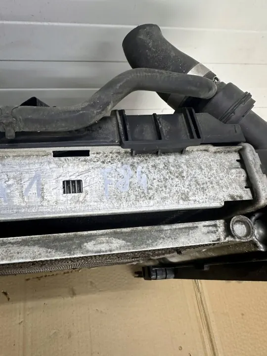 BMW X1 E84 LCI 2.0 i CHŁODNICA WODY KLIMATYZACJI KOMPLET WENTYLATOR image 3