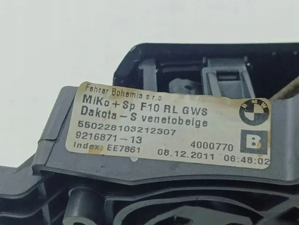 Keskikonsolin käsinoja OEM 9216871 BMW 5-sarjaan image 7