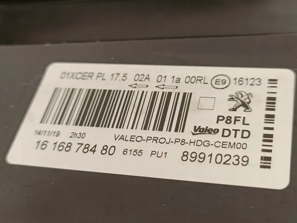 Etusäde Peugeot 3008, 16 - 21 OEM 1616878480 image 5