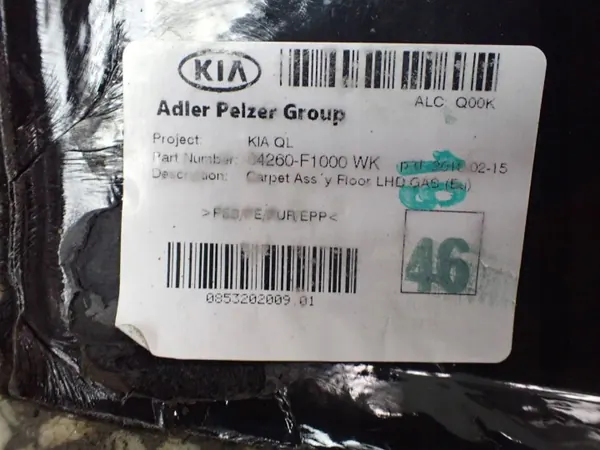 Fußmatte KIA Sportage OEM 84260F1000WK - Gebraucht image 8