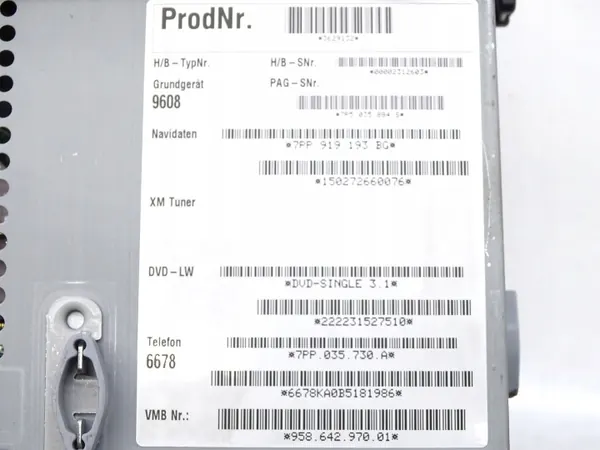 Radio Navi OEM 7PP919193BG Porsche Cayenne II:lle image 7