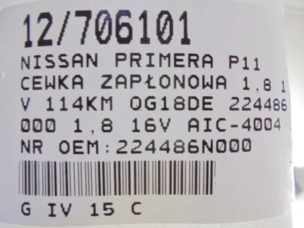Bobinas de ignição Nissan Primera P11 224486N000 1.8 16V image 8
