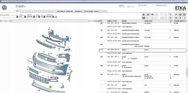 VW Passat B8 Framskärmsspoiler 3G0805903E image 6