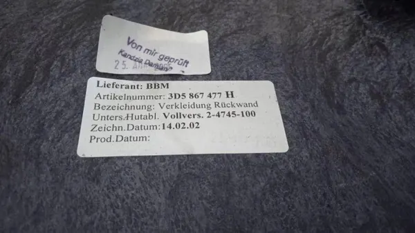Bentley Continental Flying Spur kofferbakplank OEM 3D5867477H image 3