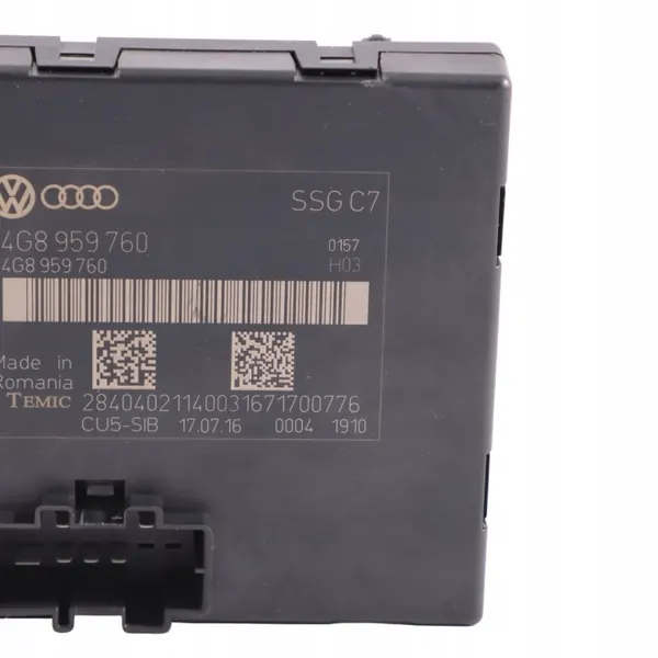 Audi A6 C7 Etuistuimen Ohjausmoduuli, Oikea 4G8959760 image 3