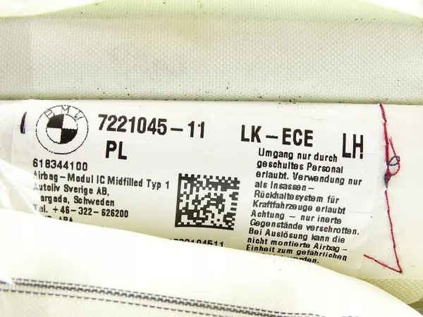 OEM 7221045 vänster sidokudde för BMW 3-serien image 5