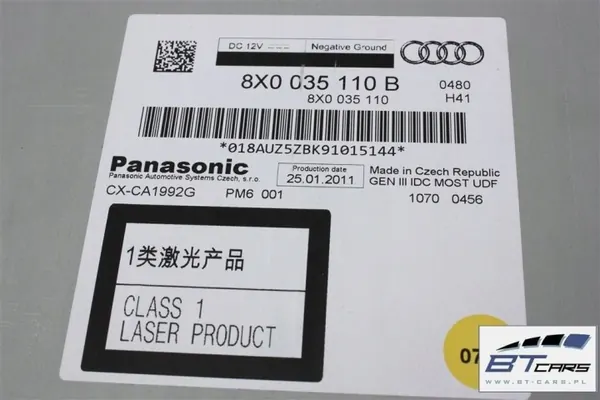 OEM 8X0035110B CD-wisselaar voor Audi A1 A4 A5 A6 Q3 Q5 Q7 image 7