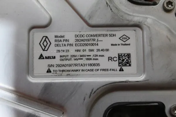 Module convertisseur batterie Renault OE OEM 292A01977R image 4