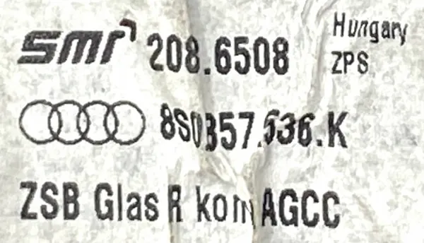 Inserção espelho direito OEM 8S0857536K para Audi R8/TT image 3