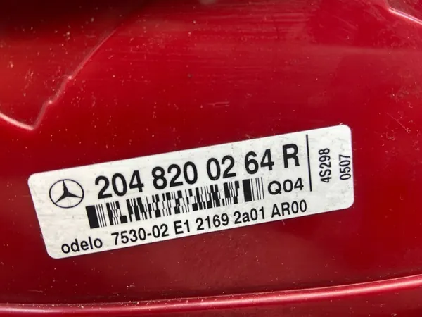 MERCEDES W204 RECHTER ACHTERLAMP A2048200264R image 9
