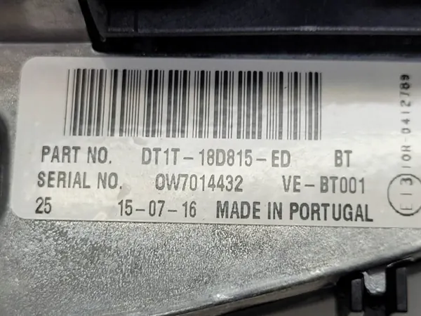 Painel controle rádio OEM DT1T-18D815-ED Ford Transit Connect image 8