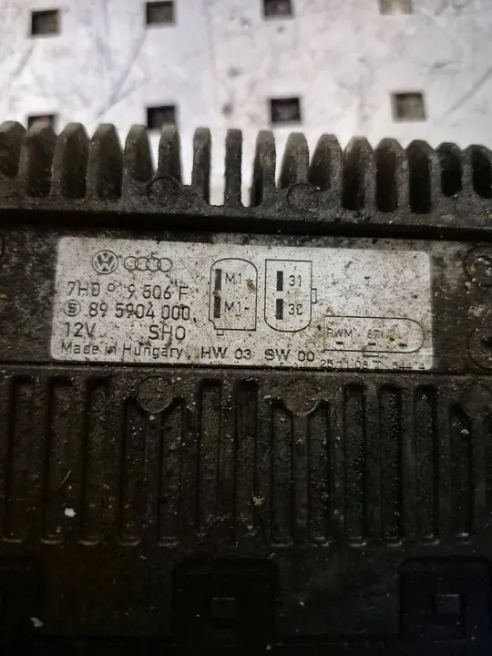 VW TRANSPORTER T5 Tuulettimen Ohjausmoduuli 7H0919506F image 3