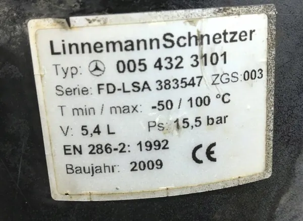 Gebrauchter 5,4L Lufttank OEM 0054323101 für Mercedes image 3