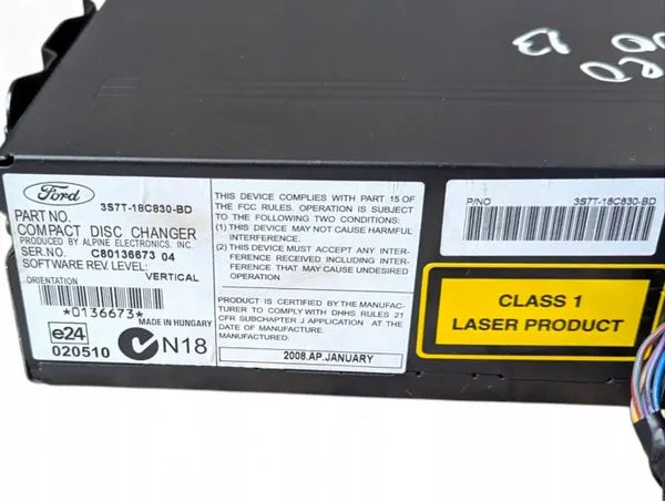 Trocador CD Ford Mondeo 4 OEM 3S7T-18C830-BD image 9