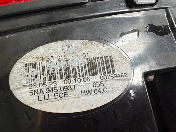 VW Tiguan II Vänster LED Bakljus 2016-2020 5NA945093F image 5