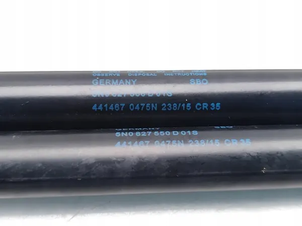 VW Tiguan Takaluukun Iskunvaimennin 2013 SUV 4/5dr OEM 5N0827550D image 7