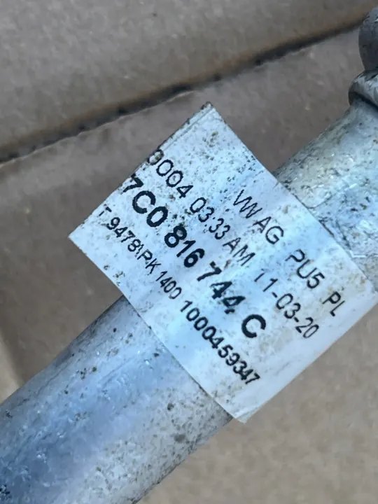 VW Crafter/TGE AC-rör OEM 7C0816744C Begagnad image 4