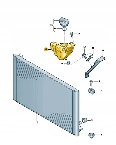 Audi OE Kühlmittelbehälter 4E0121403G image 8