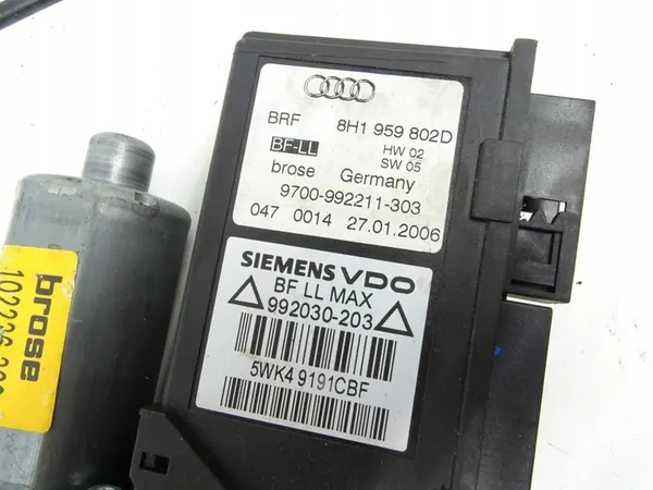 AUDI A4 B7 Cabrio Elevador de Vidro Direito 8H0837462 image 2