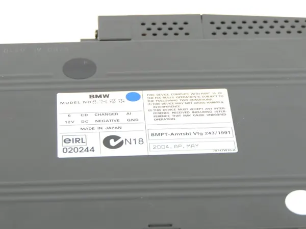 Changer CD BMW 7 E65 OEM 6935934 - Occasion image 9