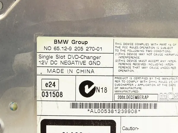 Gebrauchter BMW DVD-Wechsler OEM 9205270 - Direktpassend image 5